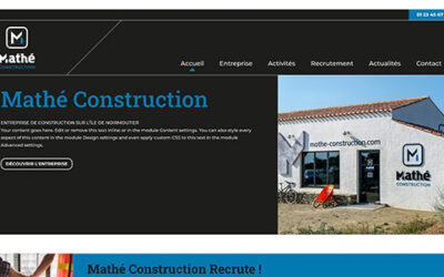 Nouveau site pour Mathé Construction